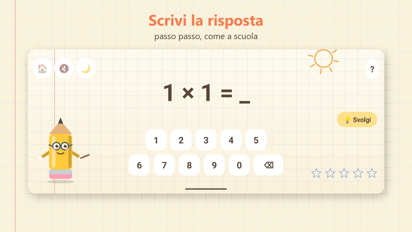 Esercizio — si digita la risposta, come sul quaderno