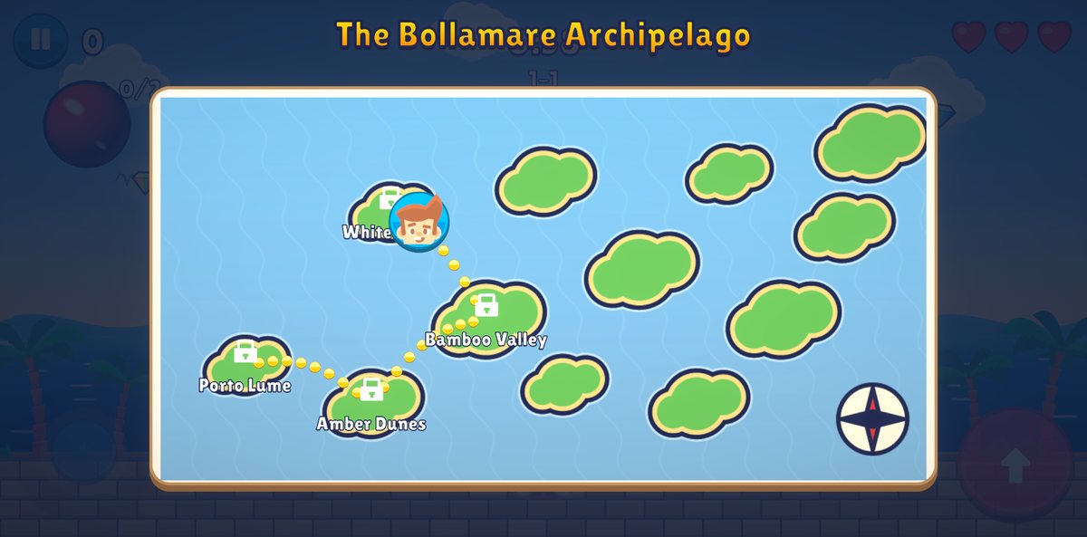 La mappa dell'Arcipelago di Bollamare