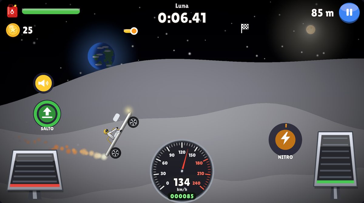 Sulla Luna la gravità è ridotta e i salti durano di più