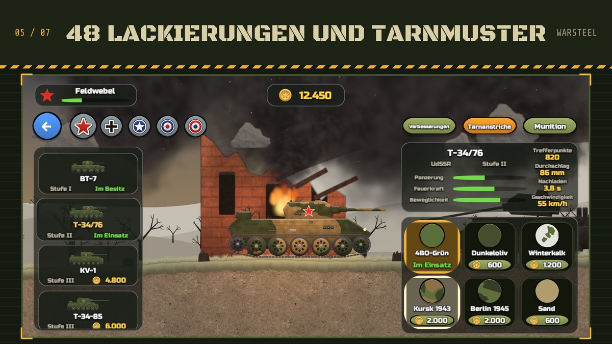 Die Garage: Lackierungen und Tarnanstriche für jeden Panzer