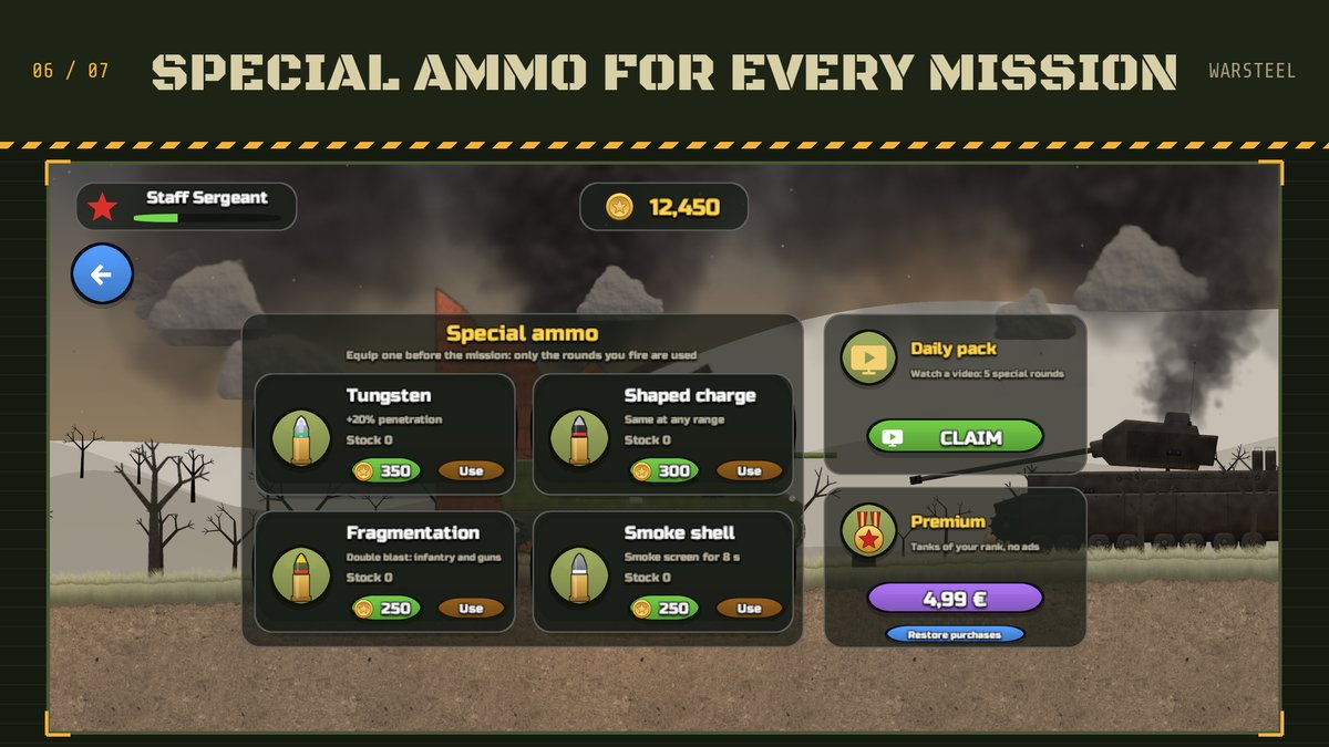 The shop: special ammunition for every mission