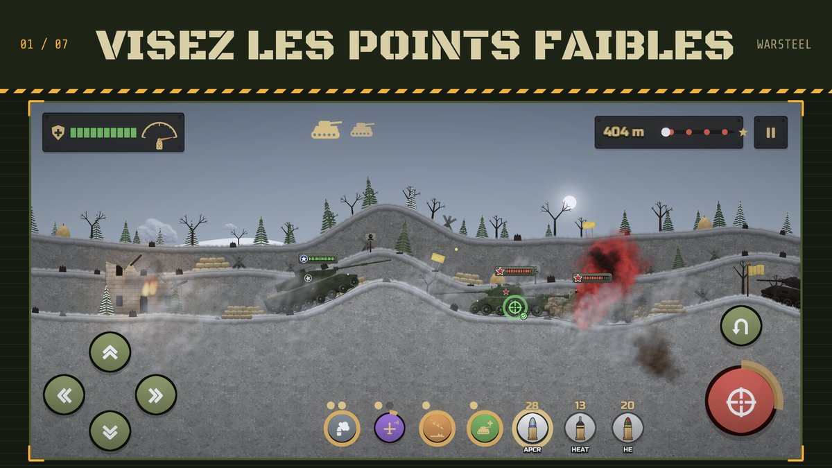 Guerre froide : visez les points faibles, le réticule indique si le tir perce